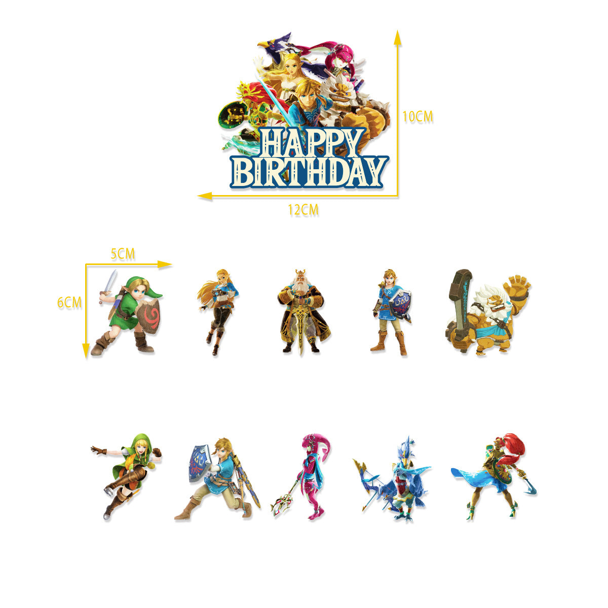 The Legend of Zelda Party Decorations 18Pcs Balloons Set for Hyrule-Themed Birthday Party