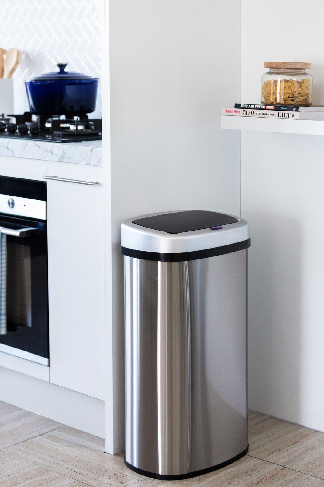 60L Stainless Steel Motion Sensor Rubbish Bin