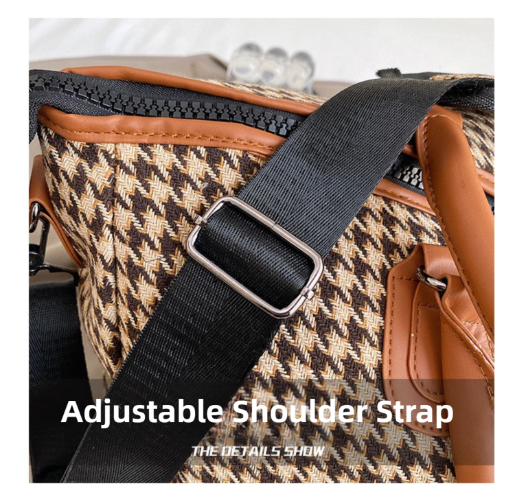 Black Large Capacity Knitted Travel Bag with Shoe-Zone - Weekend Overnight & Carry-on Gym Bag