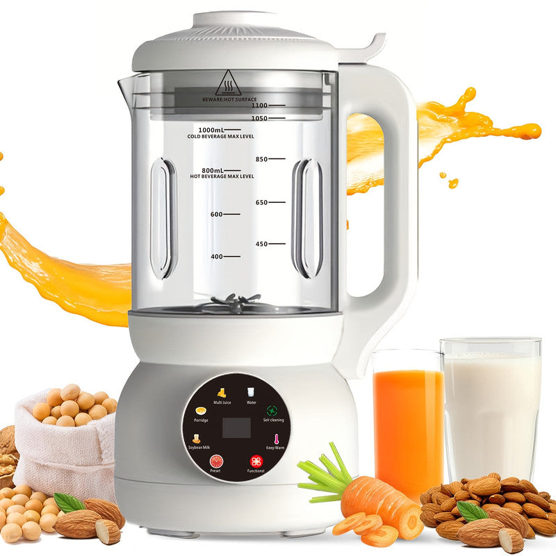Automatic Nut Milk Maker with Rotating Cleaning Brush