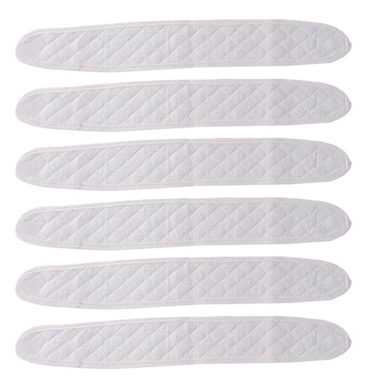 6pcs Cotton Baby Belly Band Infant Umbilical Cord Soft Newborn Navel Belt (White)