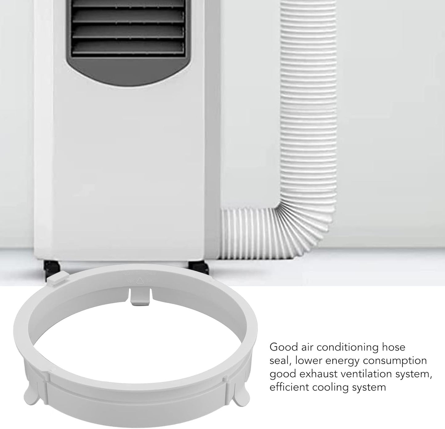 Air Conditioner Hose Connector, ABS Adjustable Exhaust Duct Interface Fitting Adapter for Midea 1.5P Mobile Air Conditioner KYR 35