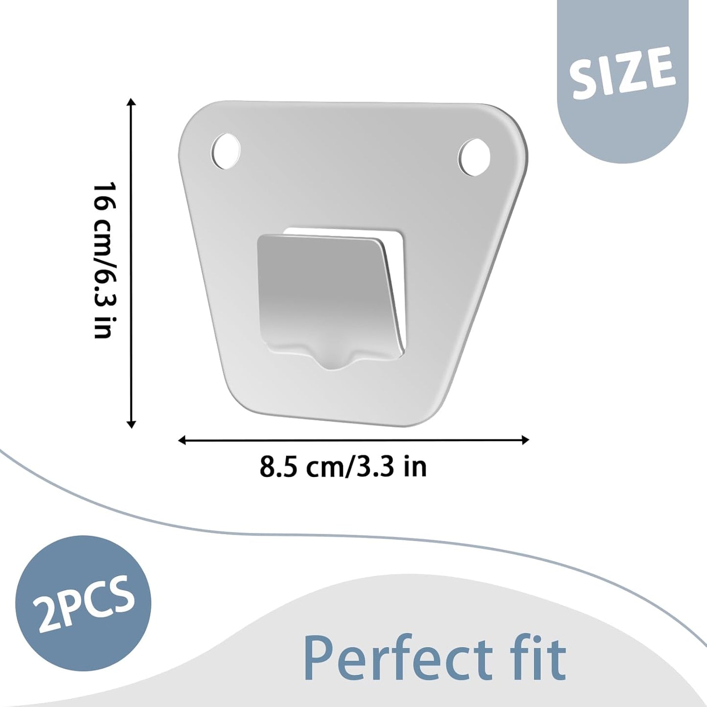 2-Set Wall Mounting Fan Bracket, Heavy Duty Wall Mounting Fan Bracket Holders for Oscillation Fans Solid Steel Fan Wall Mount Bracket with Fastening Screws for Wall Fan Mounting Bracket