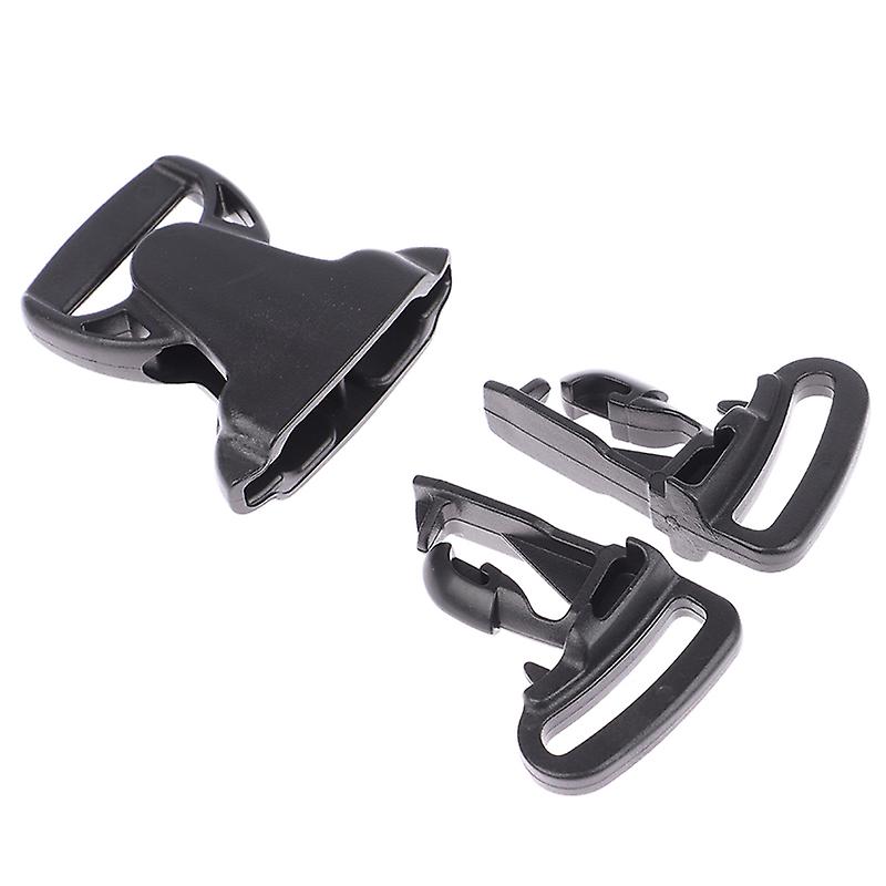 25mm 3 Way Three Point Buckle Quick Plastic Black Baby Carrier Accessory Hfmqv