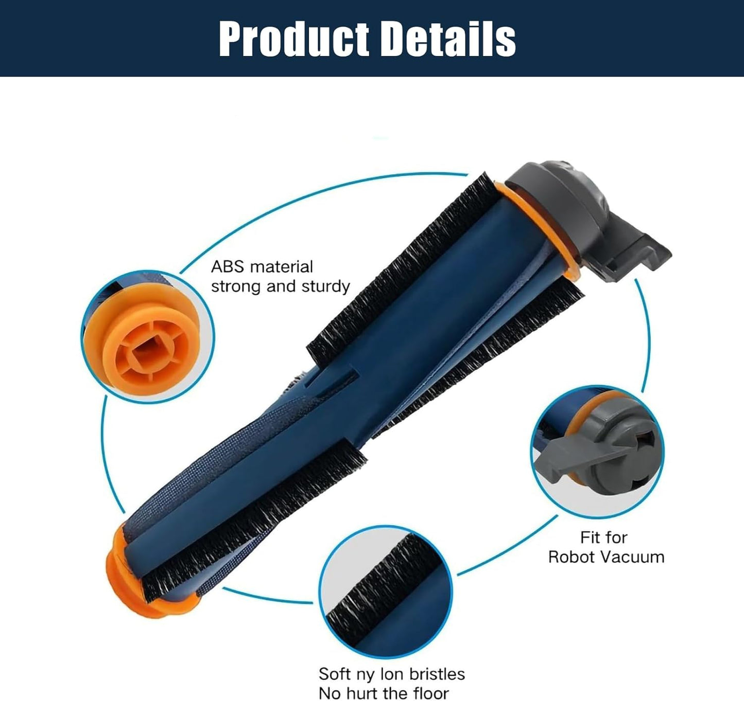 10 Pack Replacement Parts Set for Shark RV2310 Matrix Robot Vacuum Cleaner 1 Main Brush 2 HEPA Filters 6 Side Brushes 1 Cleaning Brush