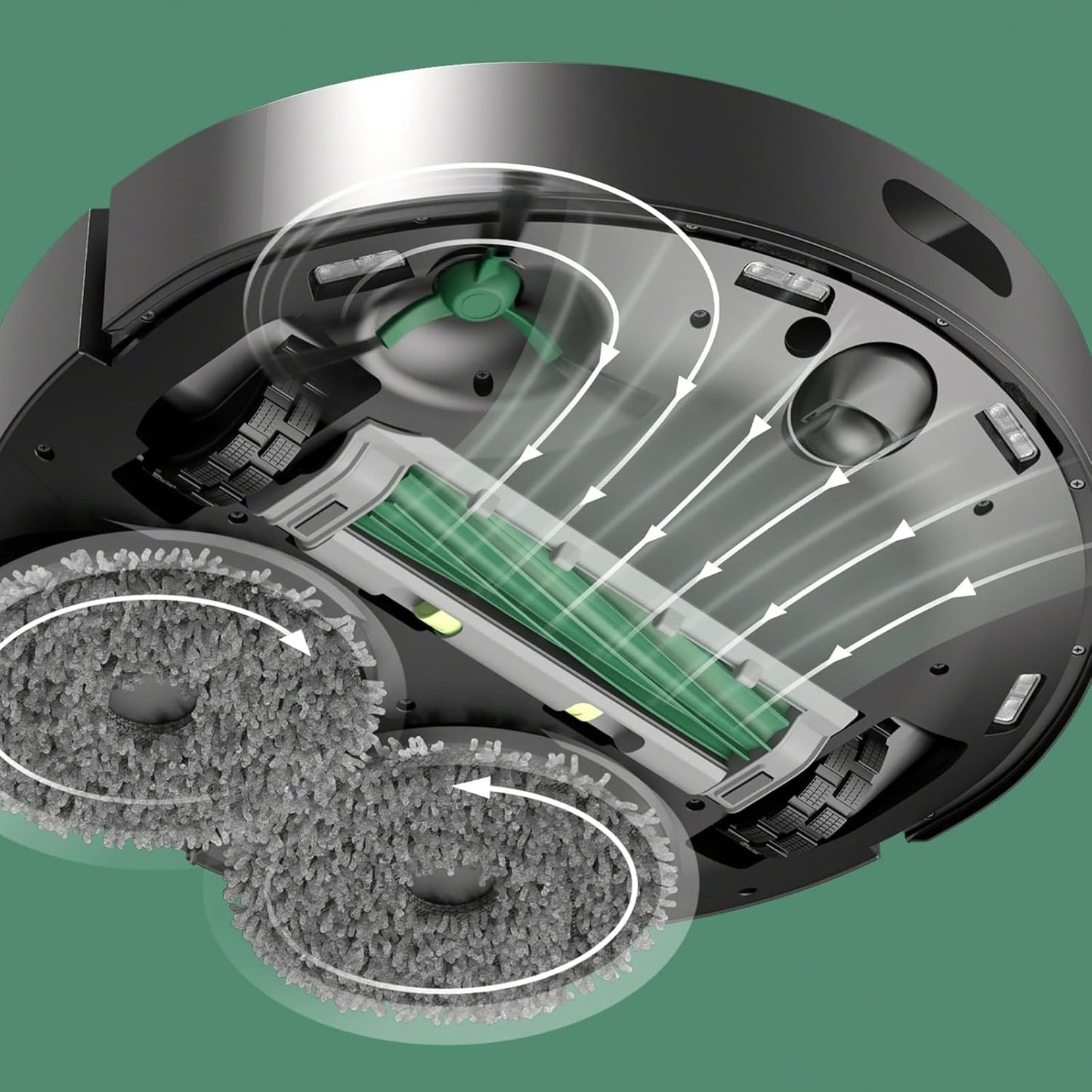 16-Piece Replacement Parts Kit for IRobot Roomba 505/405 Combo Robot Vacuum Cleaner, Main Brush ×1, Side Brushes ×4, HEPA Filters ×3, Cleaning Cloths ×4, Dust Bags ×4