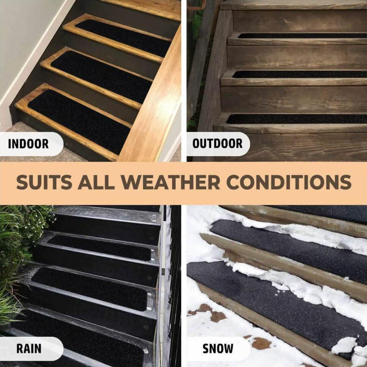 Anti Slip Tape High Grip Adhesive For Flooring Stair Tread - Yellow&Black (2.5cm x 5m)