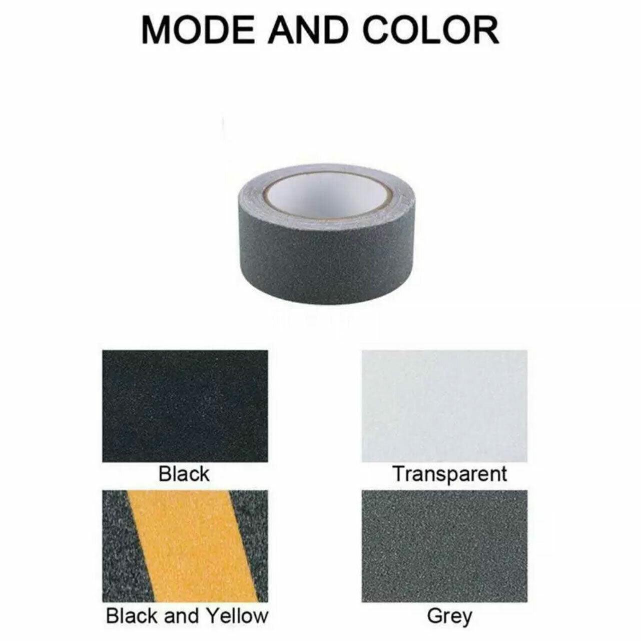 Anti Slip Tape High Grip Adhesive For Flooring Stair Tread - Yellow&Black (5cm x 5m)