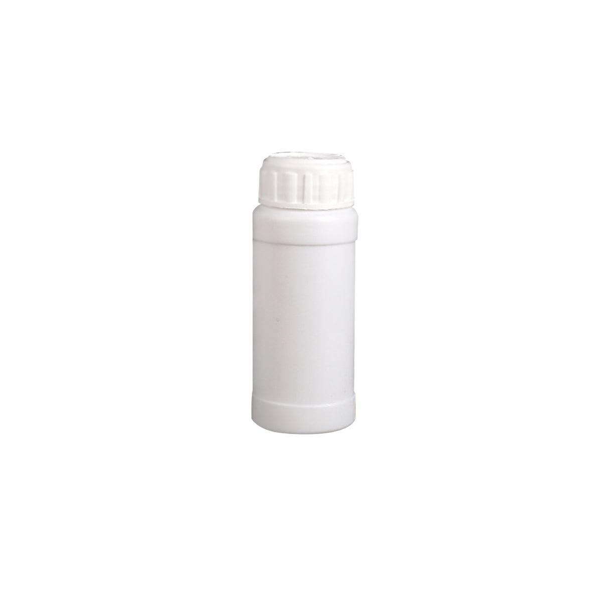 50pcs Chemical Bottle White Plastic Sample Reagent Bottles for Lab Storage - 300ml