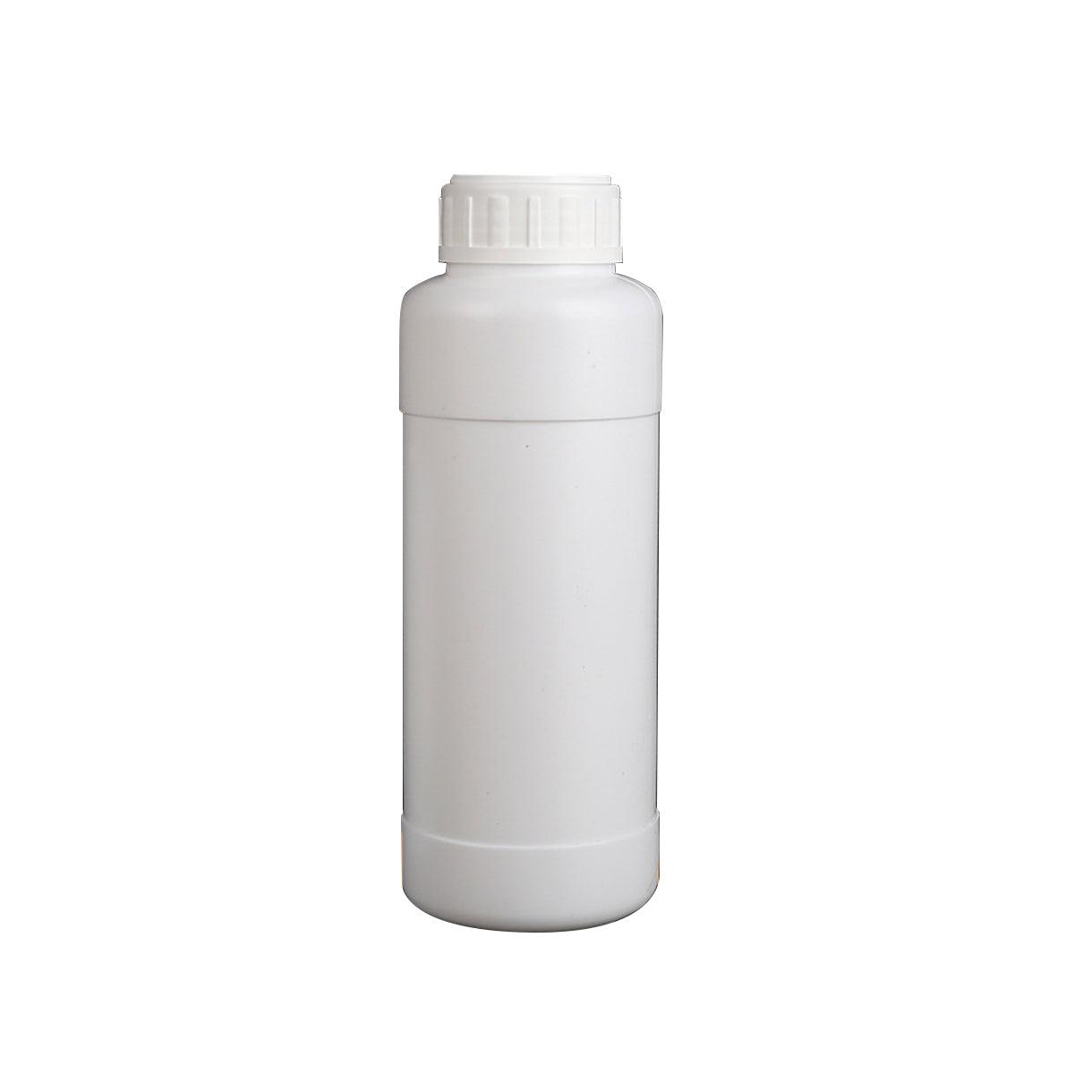 50pcs Chemical Bottle White Plastic Sample Reagent Bottles for Lab Storage - 300ml