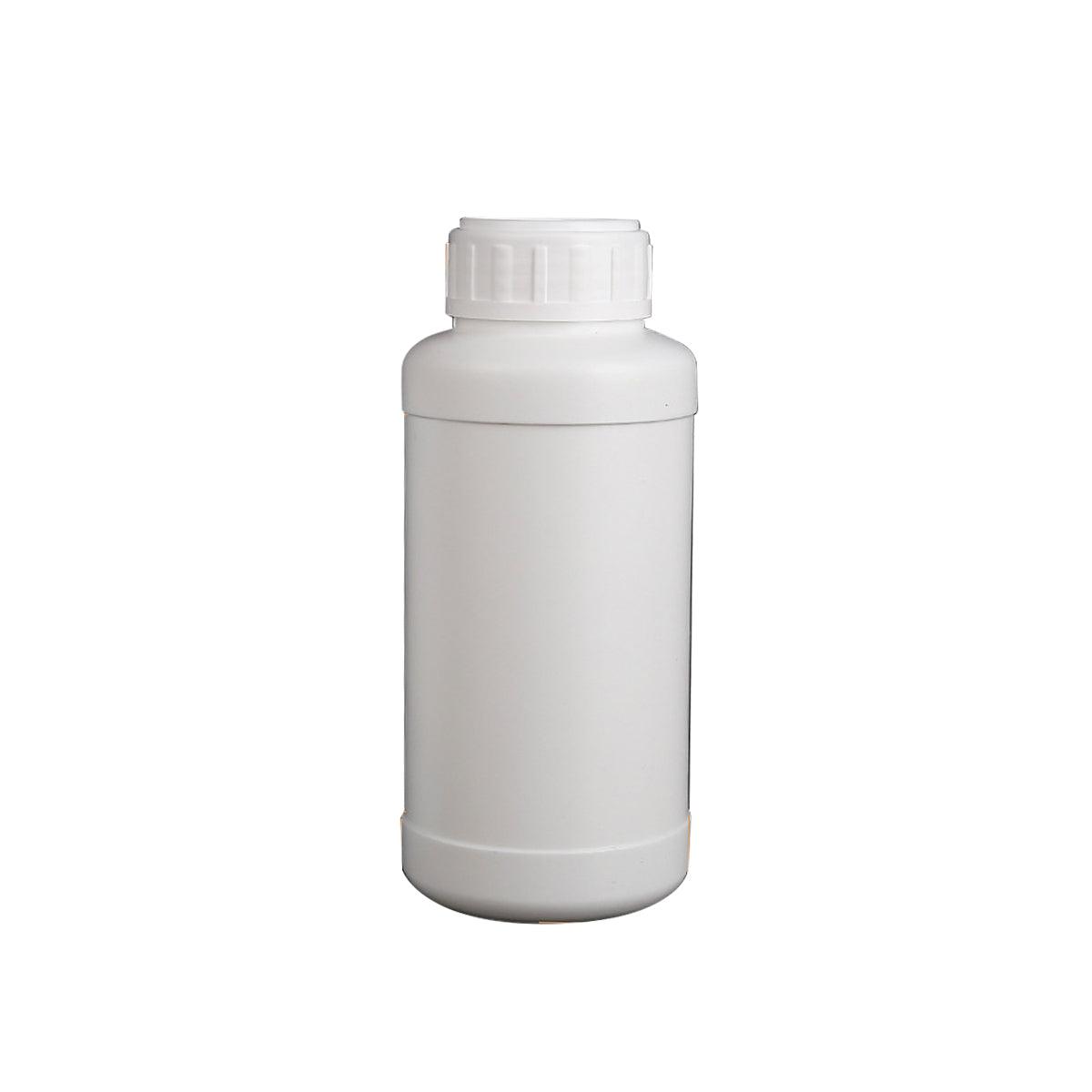 50pcs Chemical Bottle White Plastic Sample Reagent Bottles for Lab Storage - 300ml