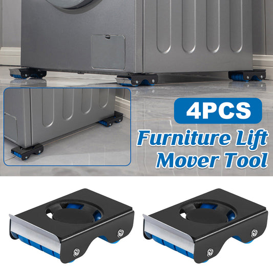 4pcs Movable Washing Machine Stand Furniture Moving Bracket Appliance Roller