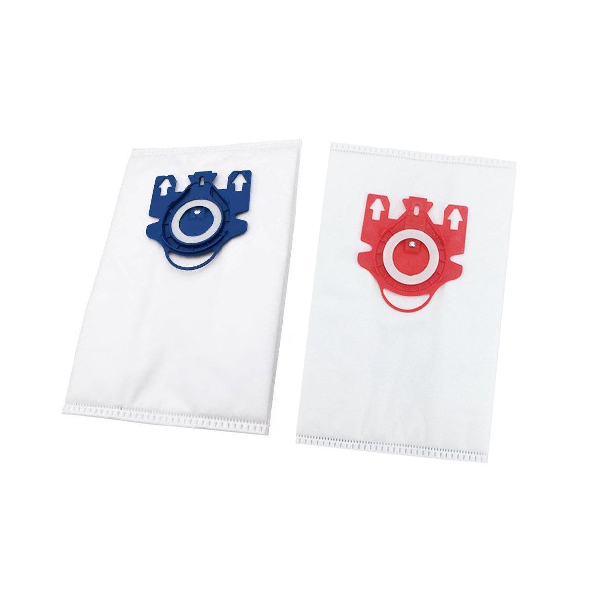 12x Vacuum Cleaner Bags for Miele 3D GN Complete C2 C3 S2 S5 S8 S5211 Models - Red