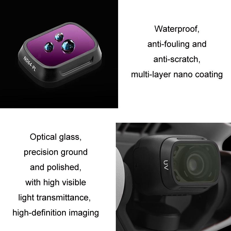 4-piece Nd Filter Set for Dji Mini 3 / 3 Pro - Nd8pl Nd16pl Nd32pl Nd64pl - Filter Nd64-Pl