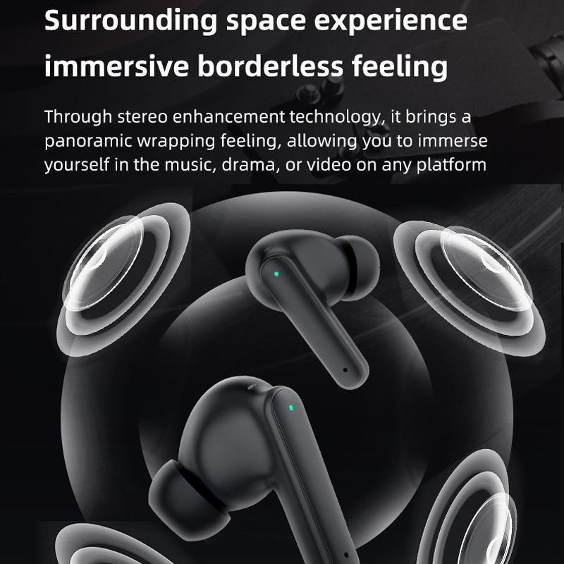 Wireless Noise-cancelling Earbuds with Charging Case - White