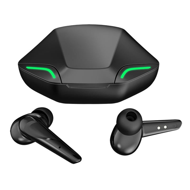 Wireless Gaming Earbuds with Bluetooth 5.0 and Led - Black