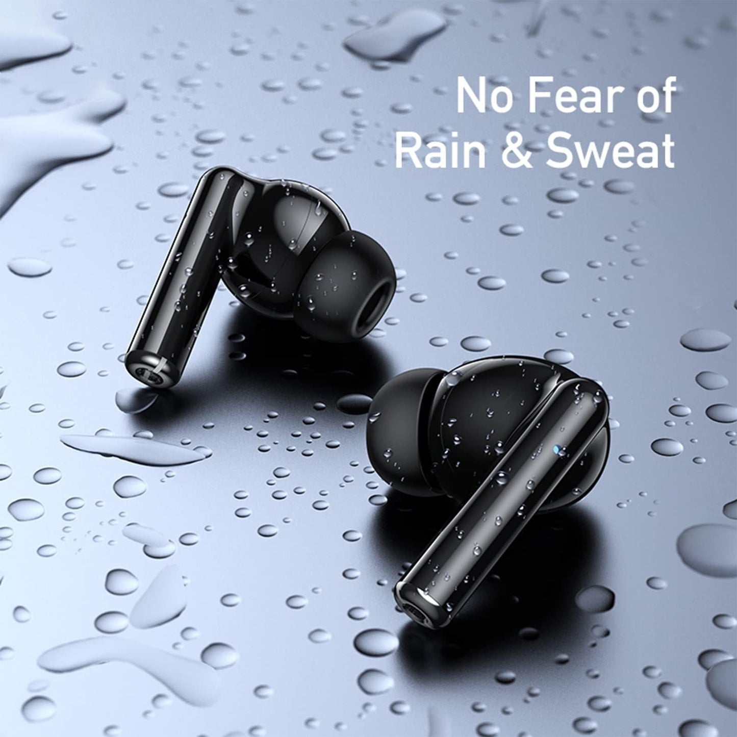 Wireless Tws Earbuds with Dual Noise Reduction Mic - Black