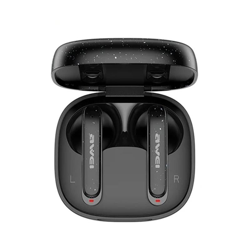 Wireless Noise-cancelling Earbuds - T66 - Black