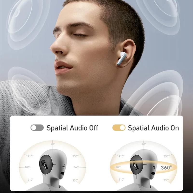 Wireless Anc Bluetooth Earbuds with Noise Reduction - T51s - White