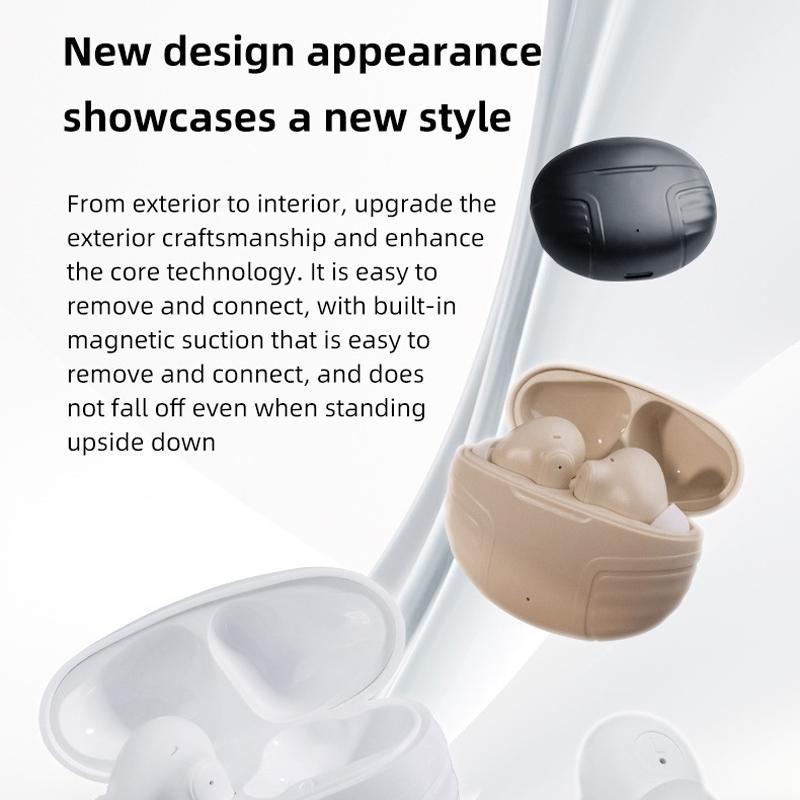 Wireless Noise-cancelling Earbuds with Charging Case - Black