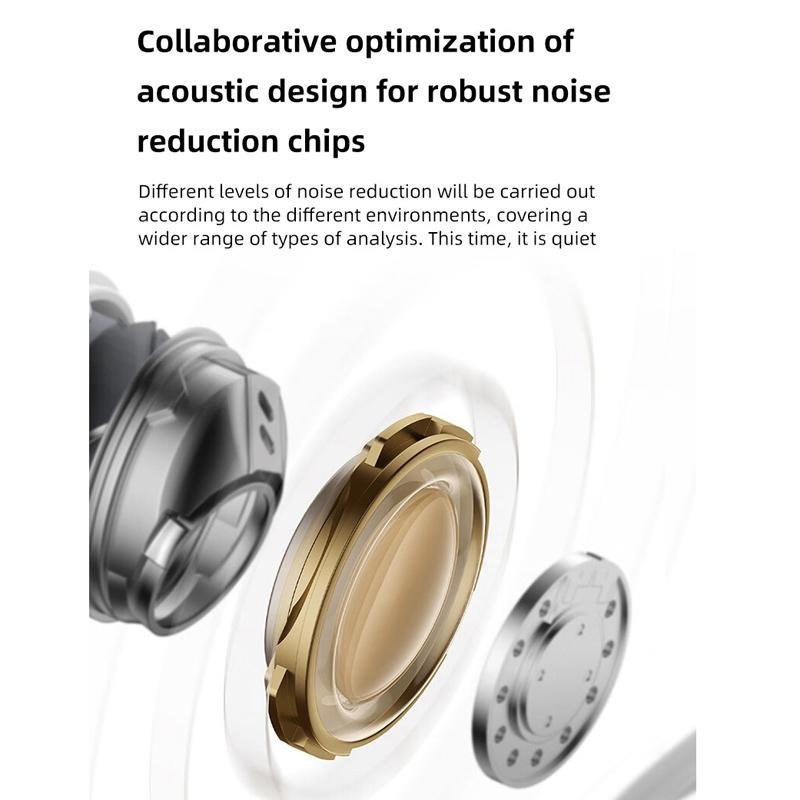 Wireless Noise-cancelling Earbuds with Charging Case - Black