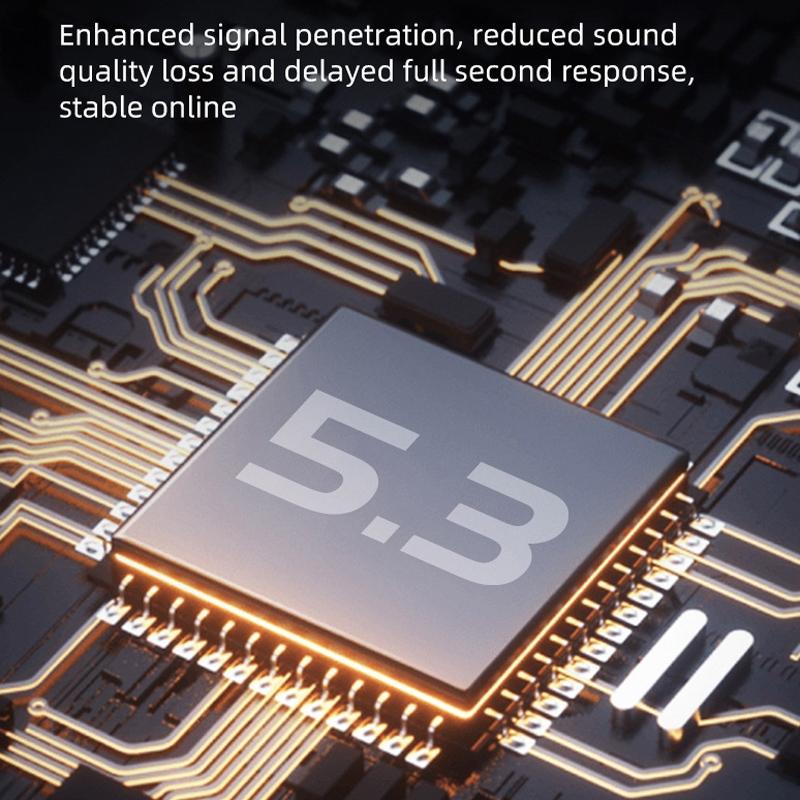 Wireless Noise-cancelling Earbuds with Charging Case - Black