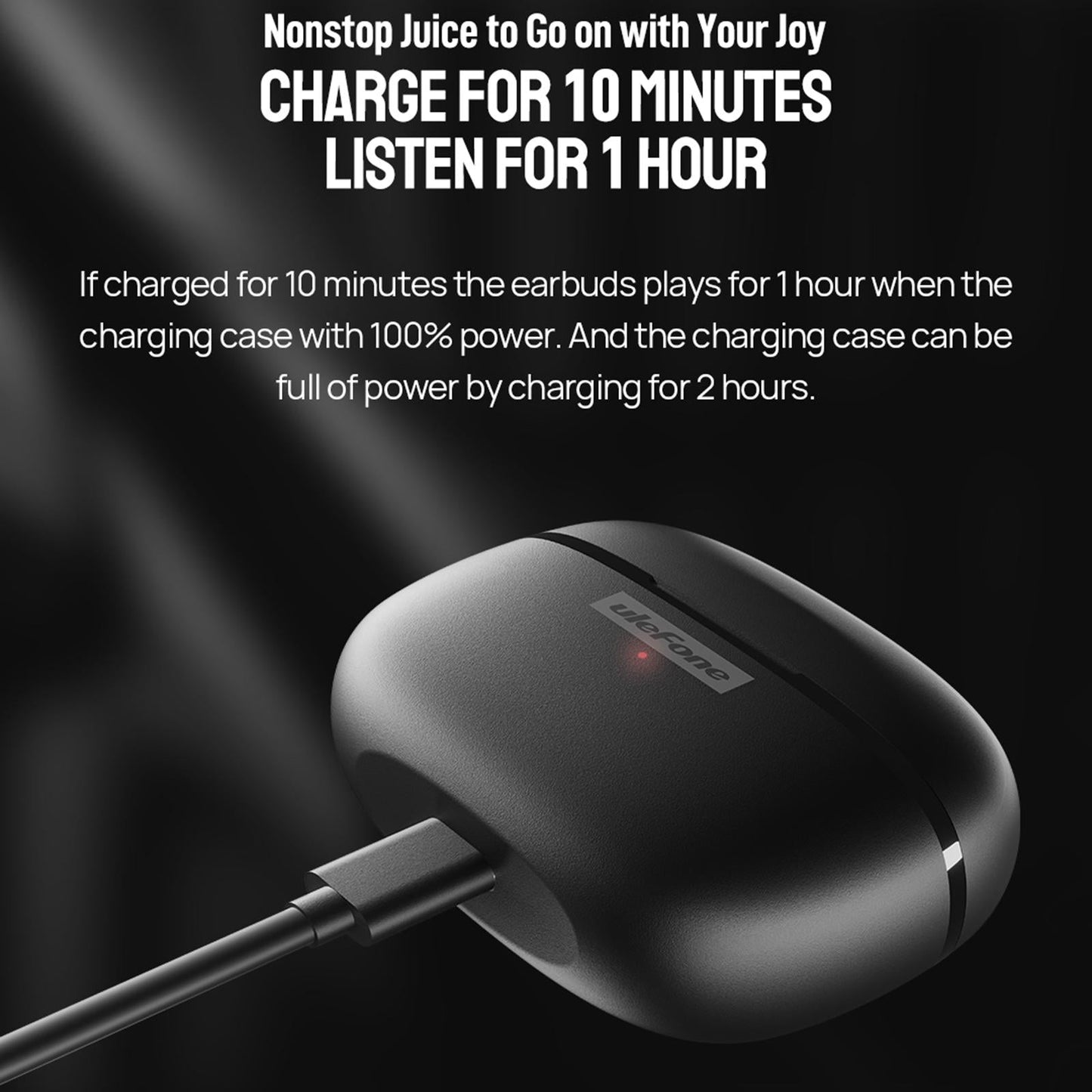 Ulefone True Wireless Bluetooth Earbuds - Tws - Black