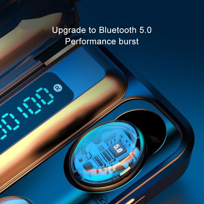 Wireless Noise-cancelling Earbuds with Triple Display - Black