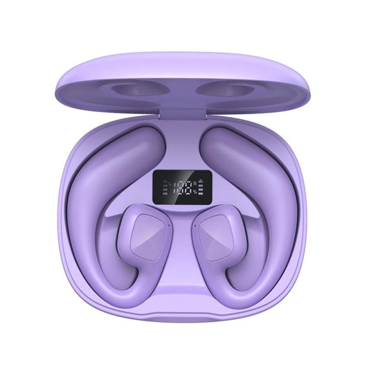 Wireless Tws Bluetooth Earbuds with Air Conduction Technology - Purple