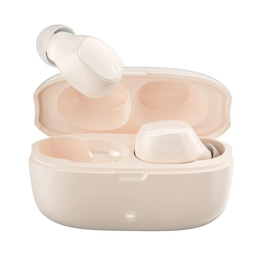 Wireless Earphones with Ai Noise Cancelling Mic and Bluetooth 5.3 - Skin Colour