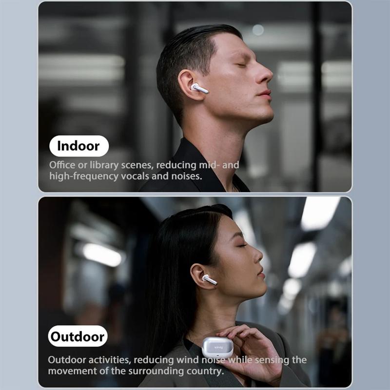 Wireless Anc Bluetooth Earbuds with Noise Reduction - T51s - Black