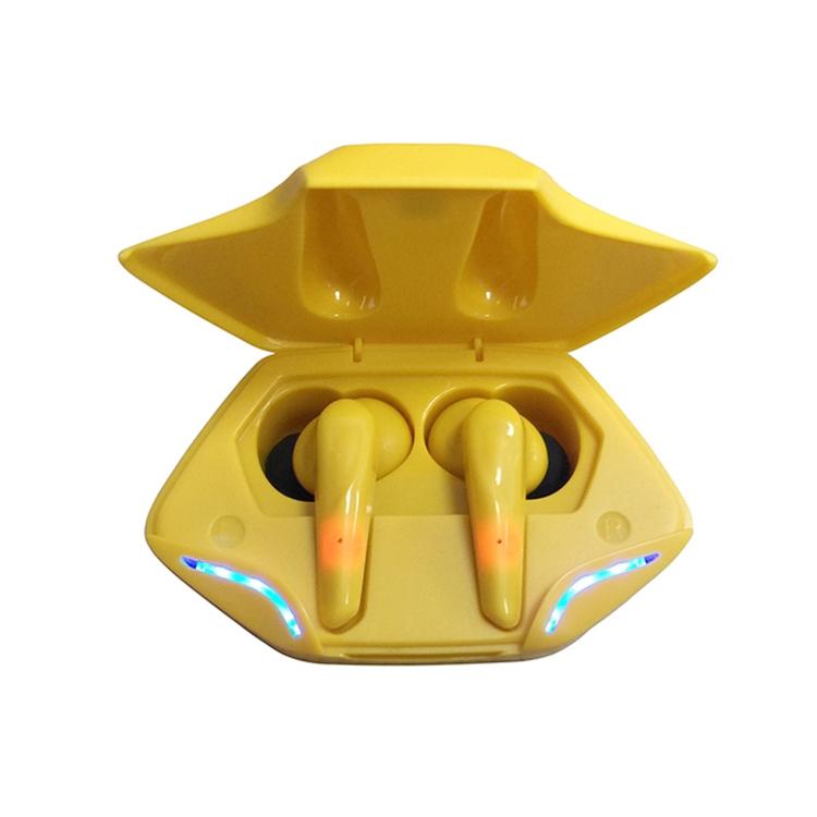 Wireless Gaming Earbuds with Bluetooth 5.0 and Led - Yellow