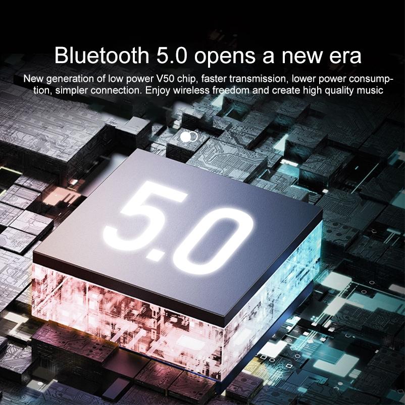 Zeqi T501 Touch Wireless Earbuds - Mini Bluetooth True Support - White