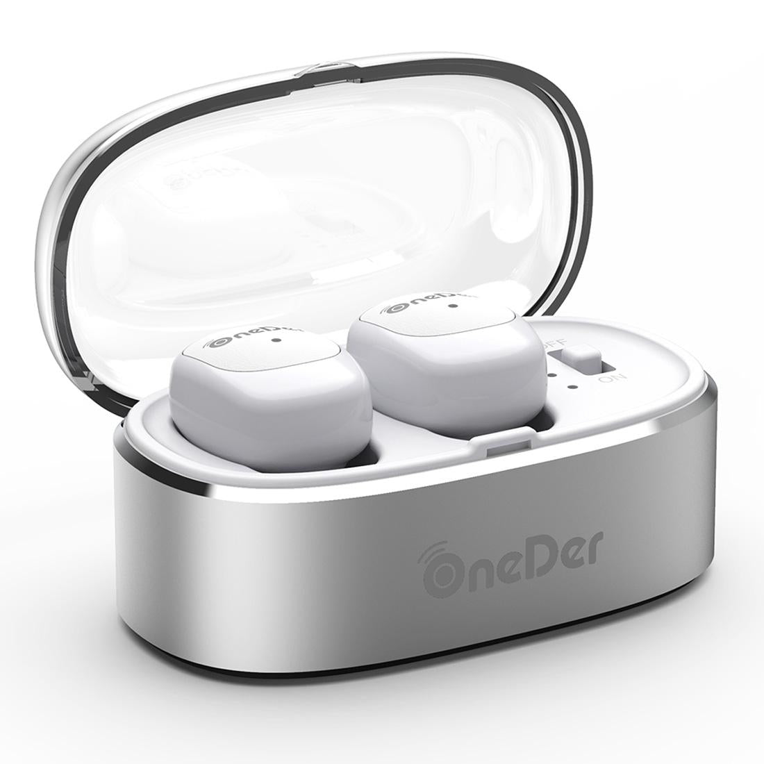 True Wireless Bluetooth Earbuds Oneder W11 - Stereo Sound - White