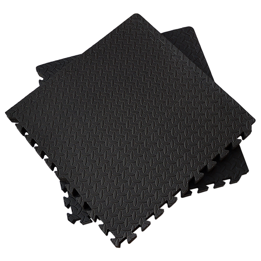 12 Tiles EVA Rubber Foam Gym Mat 60x60cm – 2.5cm Thick Fitness Flooring Set