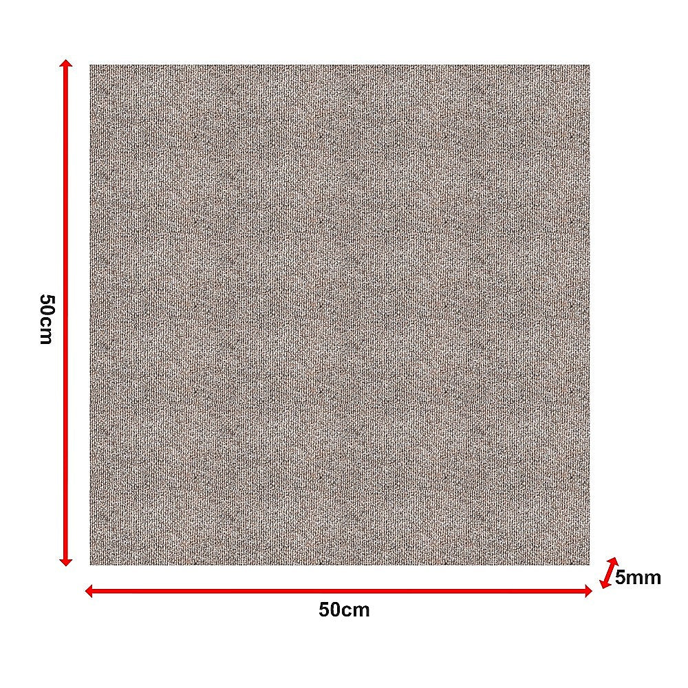5m² Beige Carpet Tiles Set – Commercial & Domestic Flooring for Office, Retail, Home