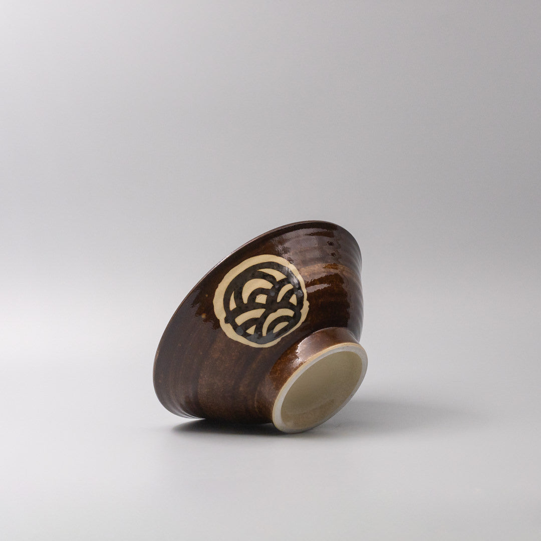 Udon Bowl 22cm Toffee Mon Glaze