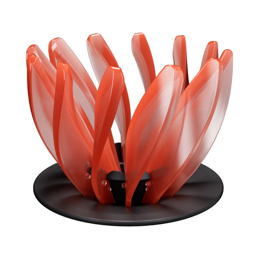 V60 Pour Over Coffee Dripper - Heat Resistant Brew Filter Cone - Orange(Black Base)