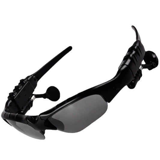 Black Bluetooth Sunglasses with Wireless Earbuds for Music and Calls