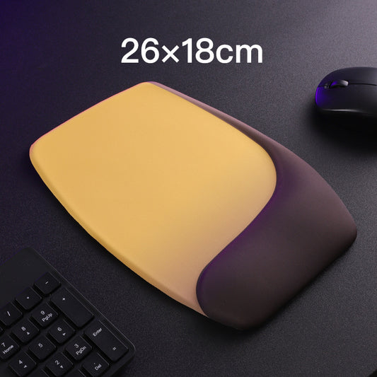 Yellow Comfortable Memory Foam Wrist Rest Set – Ergonomic Mouse Pad & Keyboard Hand Support for Office and Home Use
