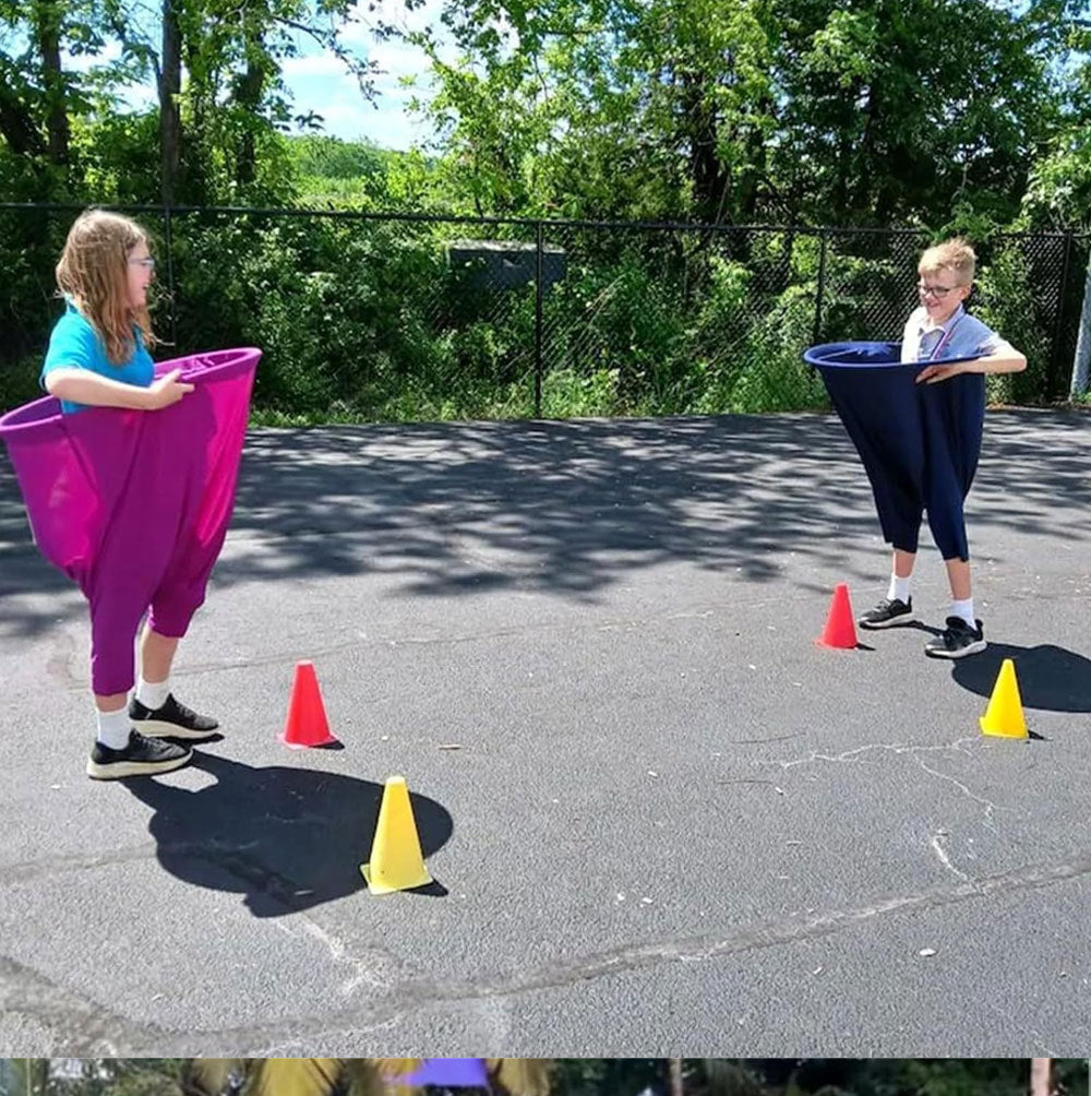 Yellow Granny Pants Yard Game for Kids - Durable Outdoor Tossing Activity with Ball and Pump - 60x80cm Fun Backyard Game for Australian Family BBQs