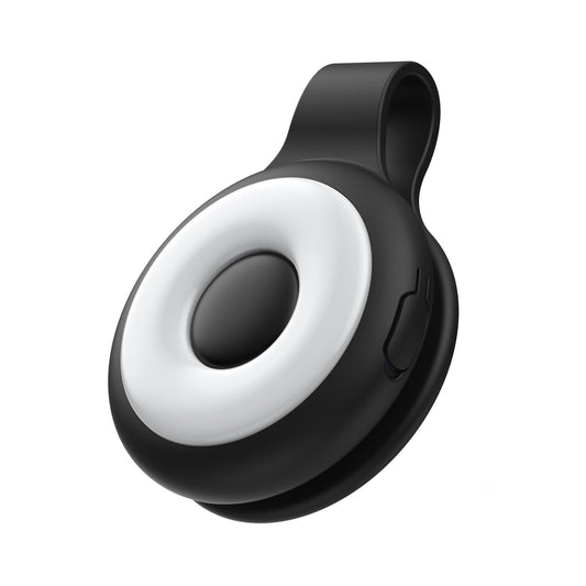 Black Mini Magnetic Selfie Light Clip-On LED Phone Fill Light Rechargeable 500mAh 5 Lighting Modes Portable Video Light for Vlogging & Zoom Calls