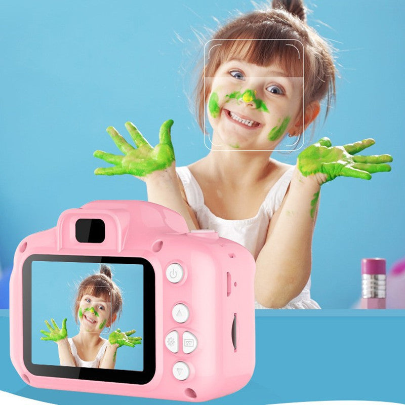 X2 Pink HD Dual Lens Kids Cat Digital Camera - Multi-Functions With 20MP Interpolation, Photo & Multiple Filters, 1080P Video and Game