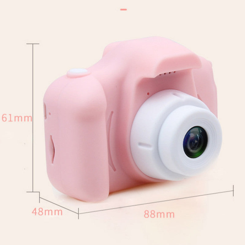 X2 Pink HD Dual Lens Kids Cat Digital Camera - Multi-Functions With 20MP Interpolation, Photo & Multiple Filters, 1080P Video and Game
