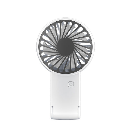 White 2 Pack Mini Portable Handheld Fan Foldable Desktop Personal Fan USB Rechargeable Pocket Fan with 3 Speeds for Travel Office and Outdoor