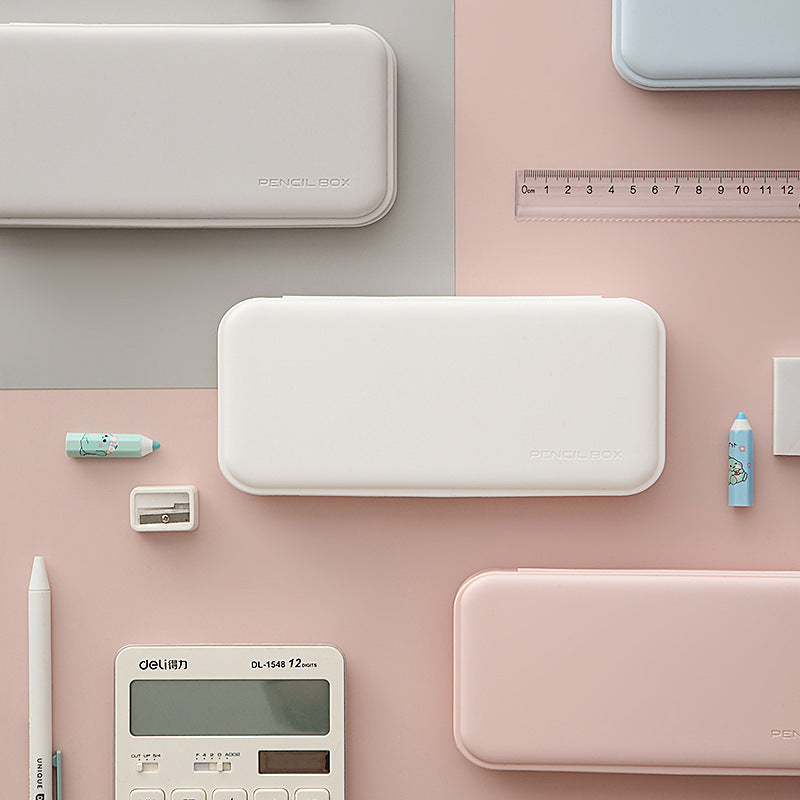 3-Pack Blue Macaron Color Pencil Case with Multi-Compartment Storage Waterproof PP Stationery Organizer for Australian Students School Essentials