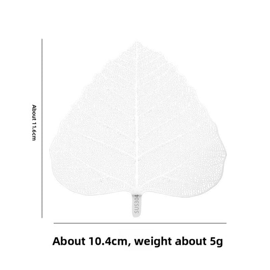 5-PCS Silver 304 Stainless Steel Bodhi Leaf Tea Strainer Creative Fine Mesh Tea Filter Infuser for Loose Leaf Tea Australian Home Tea Set Accessory