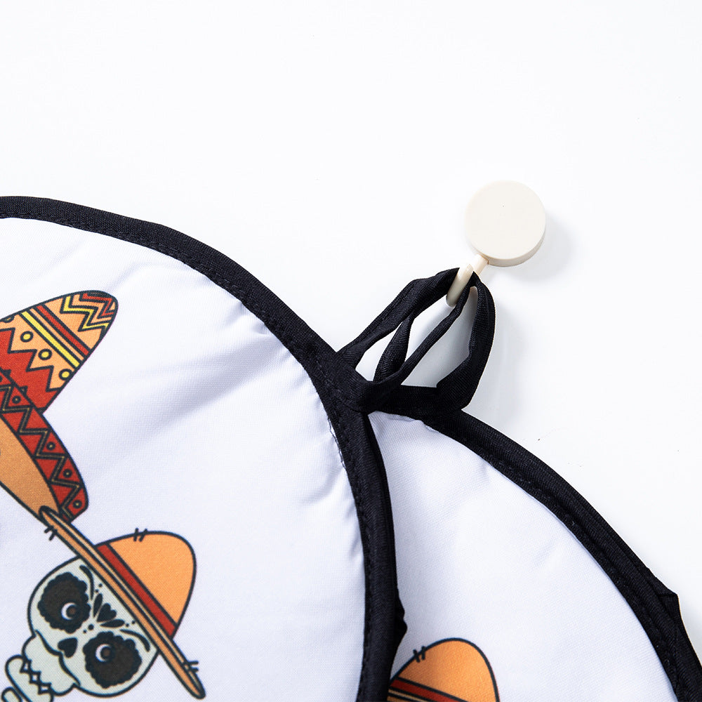 2-Pack 12-Inch Tortilla Warmer Pouch for Soft Tacos, Pancakes & Potatoes (30x30cm, Style 4)