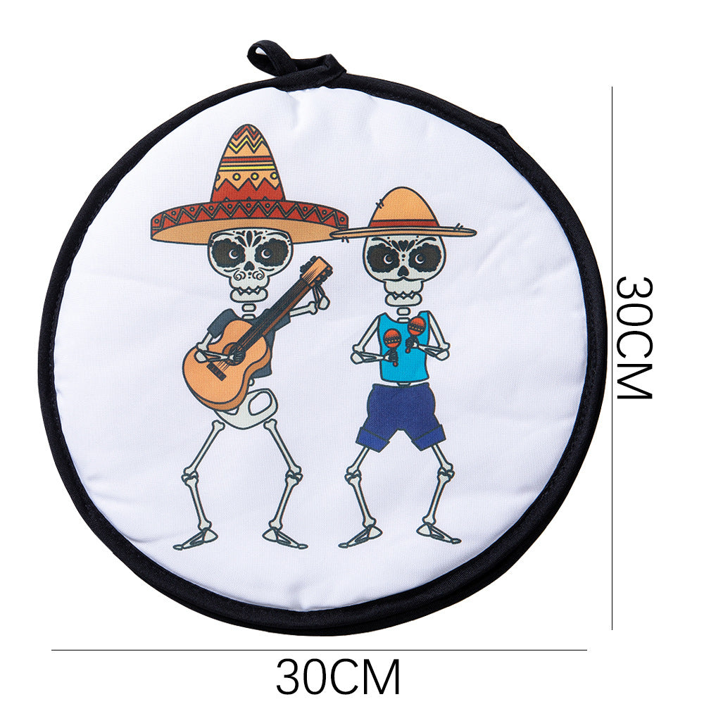 2-Pack 12-Inch Tortilla Warmer Pouch for Soft Tacos, Pancakes & Potatoes (30x30cm, Style 5)