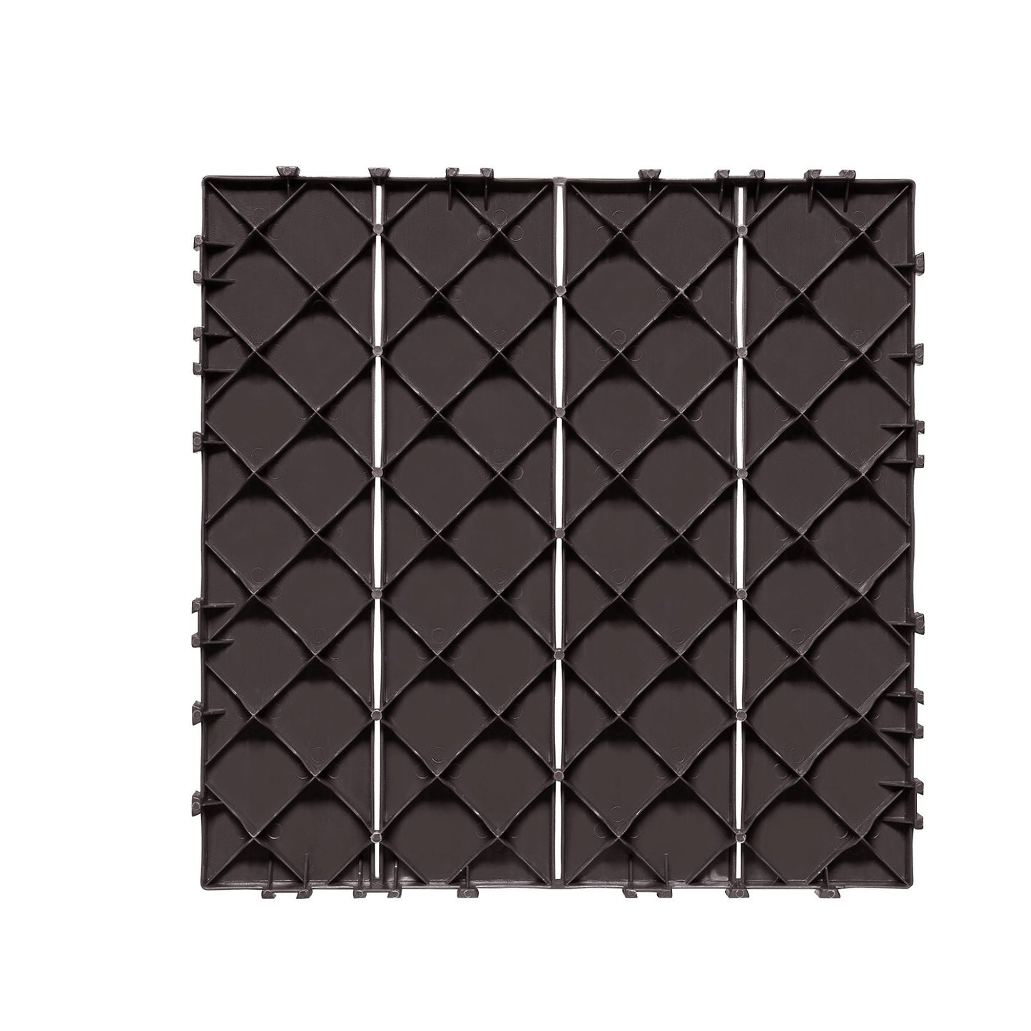 VEVOR Interlocking Deck Tiles, 10 Pack,12"x12" 10 sq. ft Plastic Waterproof Outdoor Flooring All Weather Use, Patio Floor Decking Covering Tiles for Porch Poolside Balcony Backyard, Dark Brown